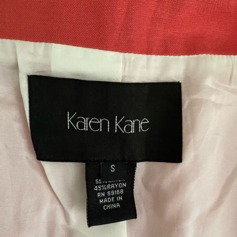 Karen Kane moto vest jacket size S linen blend - Picture 9 of 12